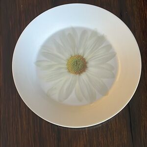 Isaac Mizrahi White Gerber Daisy Plates (set of 4)